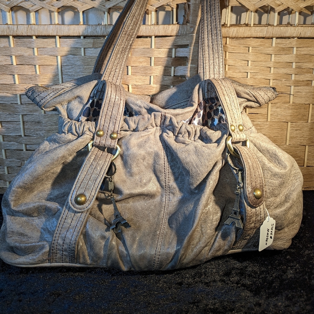 Gently Used Steve Madden Leather Hobo Tote